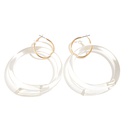 ins creative transparent acrylic earrings temperament big circle exaggerated design earrings wholesalepicture12