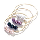 Wholesale Round Bead Glass Pearl Metal Bracelet Ethnic Style Retro Simple Bracelet Jewelrypicture7