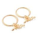 Wholesale fashion exaggerated retro circle earrings geometric snakeshaped golden personalized earringspicture10