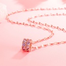 Korean version of necklace cute purple diamond zircon necklace clavicle chain jewelrypicture9
