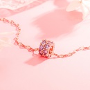 Korean version of necklace cute purple diamond zircon necklace clavicle chain jewelrypicture10