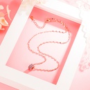 Korean version of necklace cute purple diamond zircon necklace clavicle chain jewelrypicture11