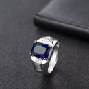 emerald European and American sapphire diamond green spinel trendy ringpicture9