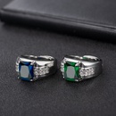 emerald European and American sapphire diamond green spinel trendy ringpicture10
