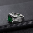 emerald European and American sapphire diamond green spinel trendy ringpicture11