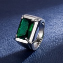 square emerald open ring fashion fourclaw blue diamond ring fashion jewelrypicture9