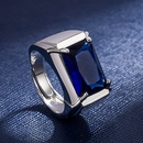 square emerald open ring fashion fourclaw blue diamond ring fashion jewelrypicture12