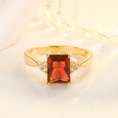 diamond square ruby ring crossborder fashion black gemstone gold ring jewelrypicture9