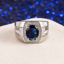 blue crystal European and American zircon aquamarine ring fashion wholesalepicture9