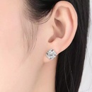 Korean diamond fourleaf clover earrings simple ear jewelry wholesalepicture11