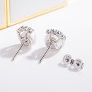 Korean version pearl earrings diamond zircon pearl earrings temperament earrings simple fashion jewelrypicture9