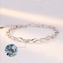 Korean copper plated crystal heart bracelet wholesalepicture7