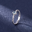 exquisite small topaz European and American fashion zircon blue topaz ring jewelrypicture8