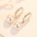 Korean silverplated car flower pearl earrings female copper earrings fashion ear jewelry wholesalepicture9