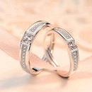 Korean plated fashion diamond opening simple ring jewelry wholesalepicture12