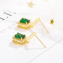 Fashion square earrings female copper inlaid zircon earrings wholesalepicture11
