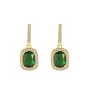 Fashion square earrings female copper inlaid zircon earrings wholesalepicture12