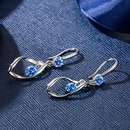 Korean feminine geometric diamond copper earrings wholesalepicture10