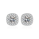 South Koreas new fashion hollow square zircon earrings crystal star fashion cool style jewelrypicture12