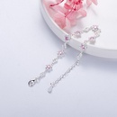 fashion heartshape pink zircon cherry blossom bracelet wholesalepicture10