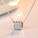 Korean version transfer beads pendant inlaid zircon cylindrical beads fashion necklace accessories wholesalepicture7