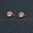 Korean version natural pink crystal earrings temperament creative earrings wholesalepicture8
