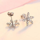 Korean version new snowflake earrings diamond creative zircon earrings wholesalepicture7