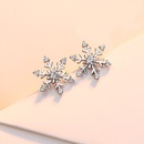 Korean version new snowflake earrings diamond creative zircon earrings wholesalepicture8