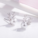 Korean version elk pearl antler earrings pearl earrings fashion jewelrypicture8