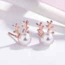 Korean version elk pearl antler earrings pearl earrings fashion jewelrypicture9