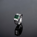 classic fourclaw emerald ring European and American diamond amethyst ring jewelrypicture10