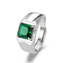 classic fourclaw emerald ring European and American diamond amethyst ring jewelrypicture7