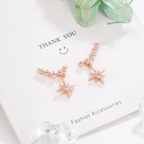 Korean fashion diamond star earrings eightpointed star earrings personality ins jewelrypicture7