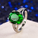 European and American crossborder emerald emerald fashion diamond simple plating ringpicture8