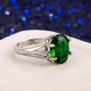 European and American crossborder emerald emerald fashion diamond simple plating ringpicture10