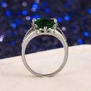 European and American crossborder emerald emerald fashion diamond simple plating ringpicture11