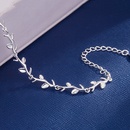 Korean moonlight forest leaves and branches silverplated copper braceletpicture10