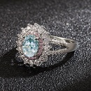 diamond topaz European and American full pink crystal zircon ring fashion jewelrypicture10