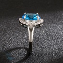 blue zircon European and American diamond butterfly sapphire ring fashion jewelrypicture10