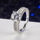 fourclaw ring eternal simulation diamond wedding fashion microinlaid ring jewelrypicture10