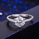 fashion classic sixclaw single zircon European and American crossborder simulation diamond ring jewelrypicture11