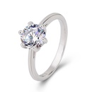 fashion classic sixclaw single zircon European and American crossborder simulation diamond ring jewelrypicture7
