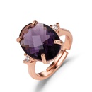 blue crystal European and American rose diamond amethyst gem ring fashion jewelrypicture11