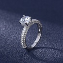 full zircon ring European and American fourclaw engagement ring jewelrypicture7