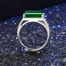 Crossborder hollow green chalcedony microinlaid zircon green agate ring jewelrypicture10