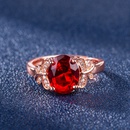 microinlaid zircon butterfly ring rose ruby rose gold ring jewelrypicture8