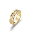 European and American crossborder doublelayer inlaid zircon ring 18K gold simple fashion jewelrypicture11