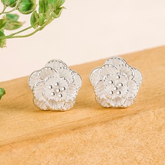 Korean style cherry blossom love earrings simple cherry blossom earrings jewelry