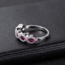 crossborder micro zircon emerald ring ruby full diamond ring fashion jewelrypicture10