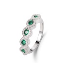 crossborder micro zircon emerald ring ruby full diamond ring fashion jewelrypicture11